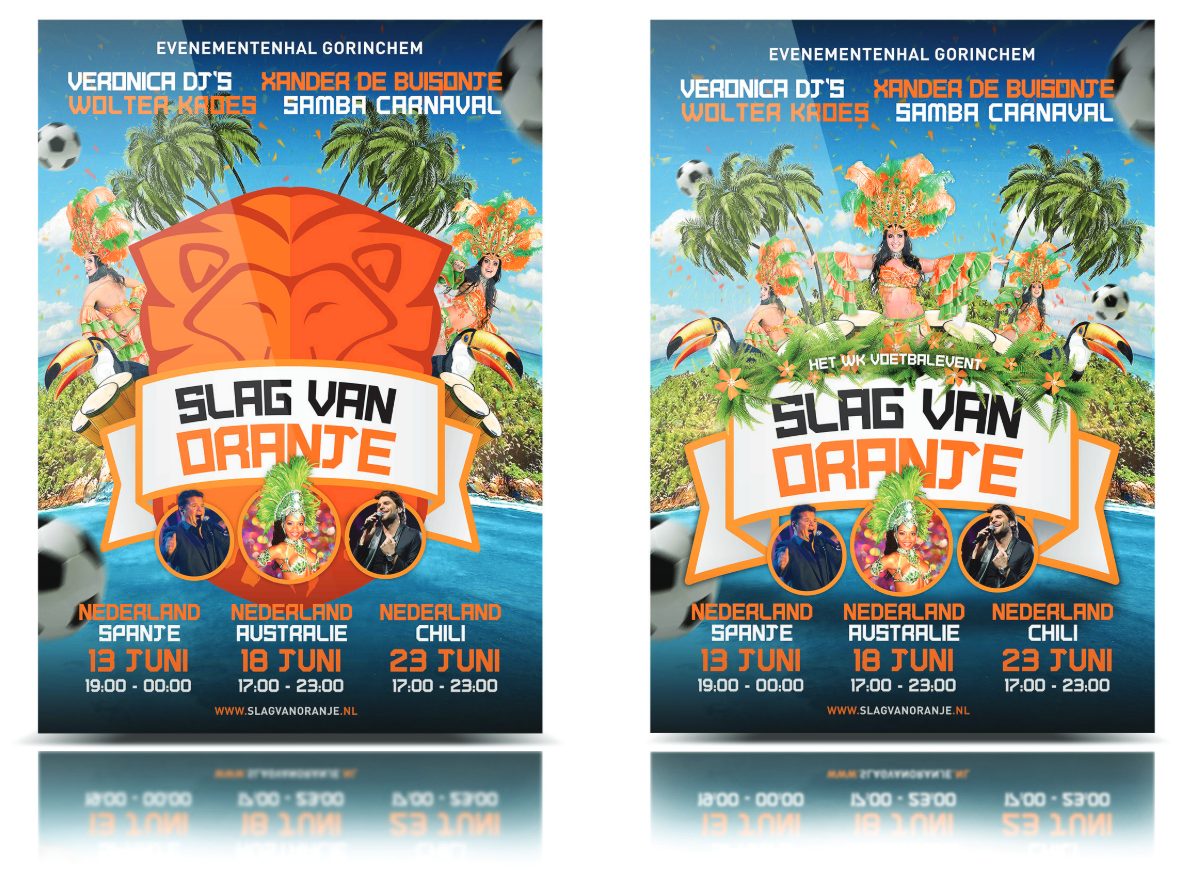 Slag van Oranje event posters