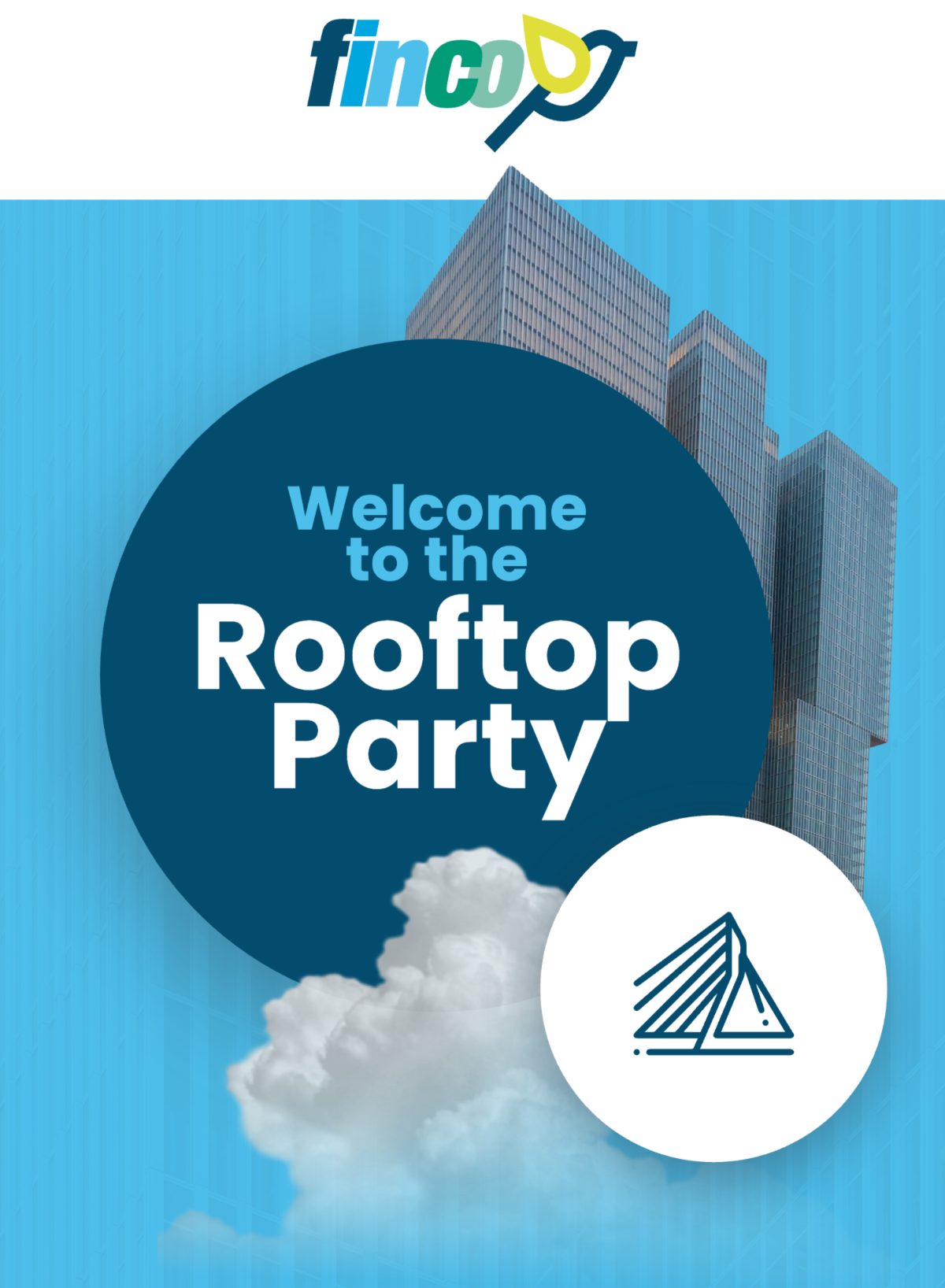 FinCo Fuel — Rooftop Party invitation