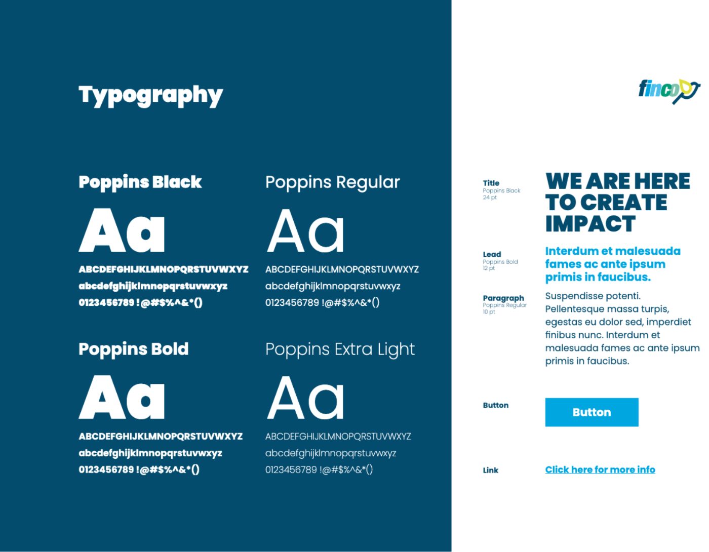 FinCo Fuel — Typography